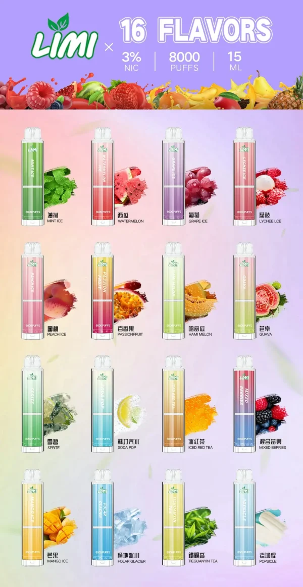 5cf39d64708a80059551a64793f0a4a7 LIMI 8000口 拋棄式電子煙