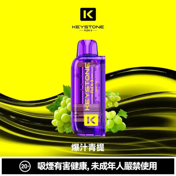 KEYSTONE FLEX-3 鑰石 25000口 磁吸拋棄式電子煙【買一盒煙彈送主機】