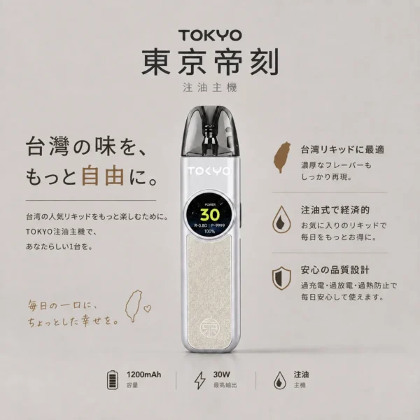 Tokyo 東京帝刻 可調瓦注油小煙主機 適配小煙煙油