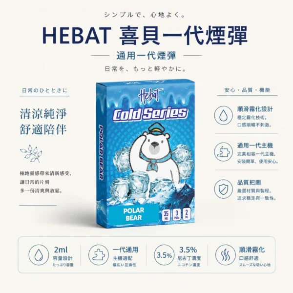 Hebat 喜貝 一代通用煙彈 3入裝 適配一代主機