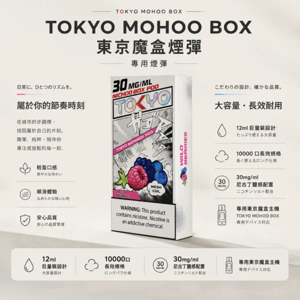 ChatGPT-Image-2026年8月25日-下午09_07_55.webp TOKYO MOHOO BOX 10000口 東京魔盒 專用煙彈 【買三盒煙彈加150贈主機】