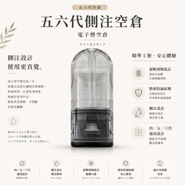 五六代通用側注空倉  完美兼容四代五代六代通用主機