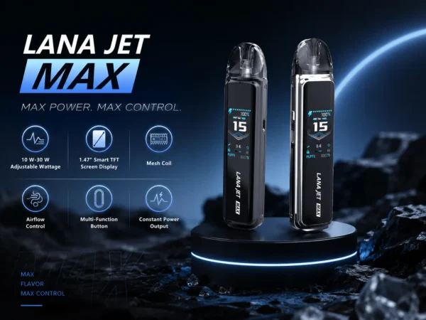 LANA ILIA JETMAX 聯名側注油主機套裝 通用煙油【買1贈煙油】