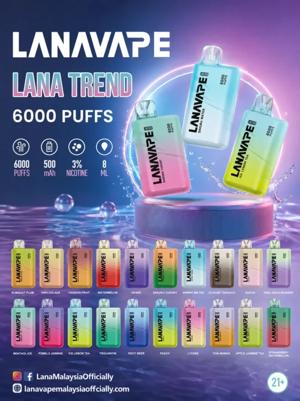 LANA 6000口 拋棄式電子煙