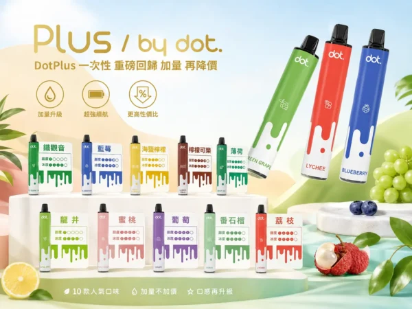 DOT PLUS 佩特里 8000口 拋棄式電子煙