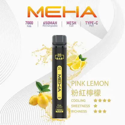 MEHA XBAR 魅嗨 小黑條 7000口 拋棄式電子煙