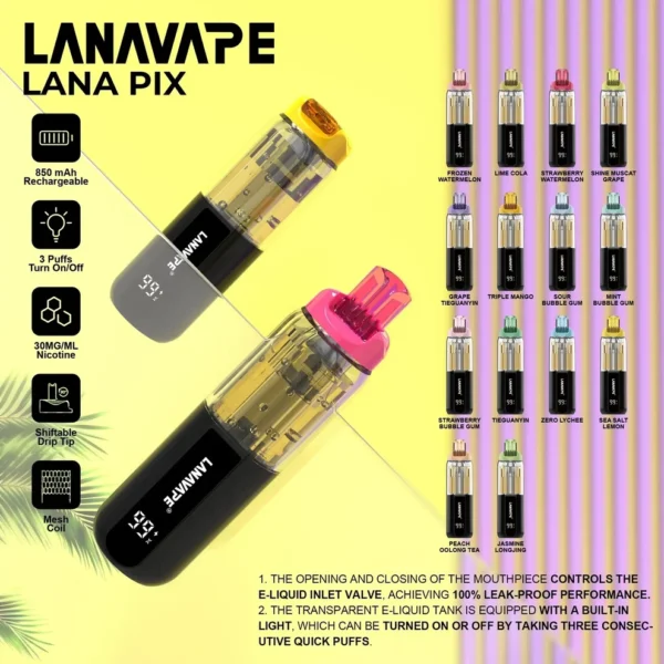 LANA PIX 閃光彈 20000口 拋棄式電子煙