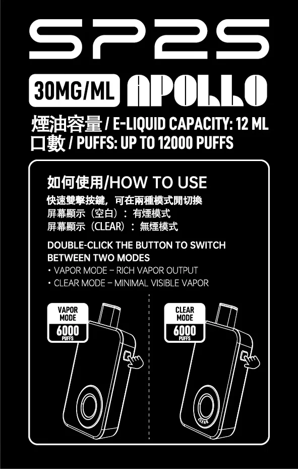 f89020232e559500874373f834879269.jpg.webp SP2S Apollo 12000口 拋棄式電子煙