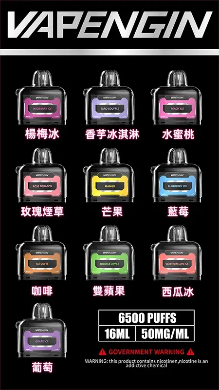 VAPENGIN JUPITER 木星 6500口 拋棄式電子煙
