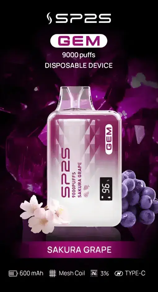 SP2S 思博瑞 GEM 9000口 拋棄式電子煙