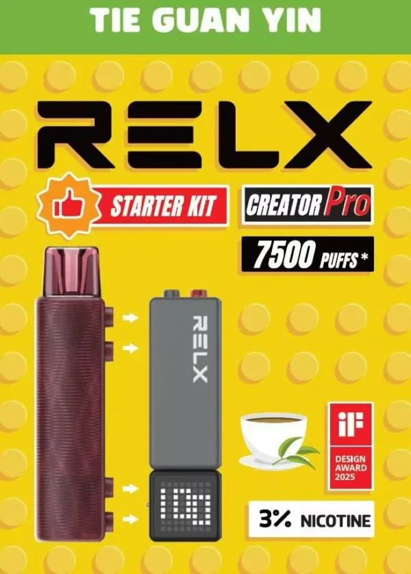 圖片_20260131011124_145_7.webp RELX 悅刻 Creator積木 7000口 拋棄式電子煙入門套裝