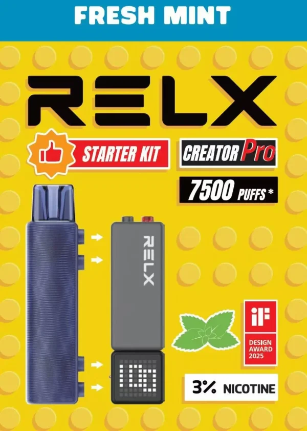 圖片_20260131011126_146_7.webp RELX 悅刻 Creator積木 7000口 拋棄式電子煙入門套裝