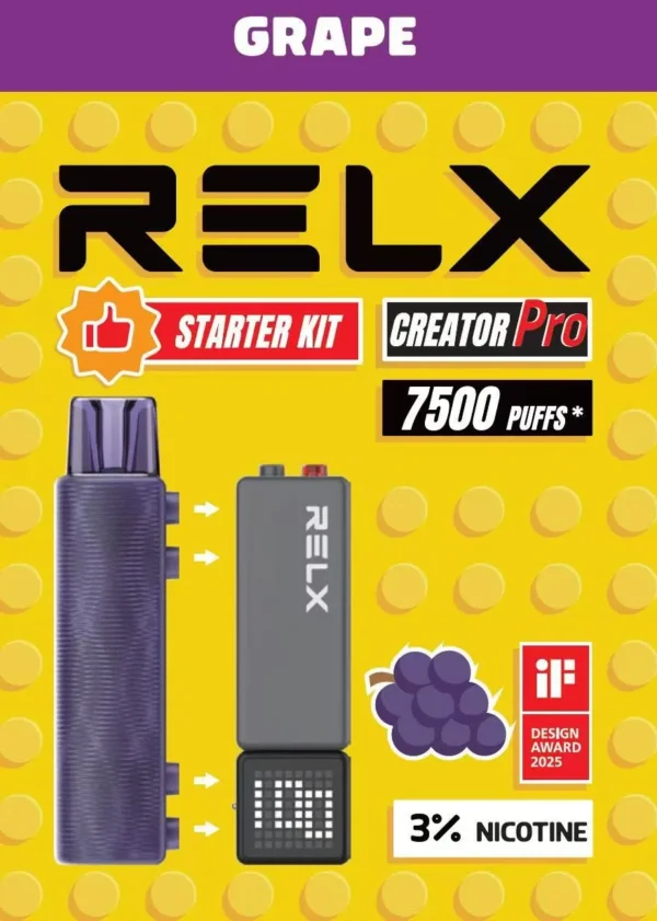 圖片_20260131011127_147_7.webp RELX 悅刻 Creator積木 7000口 拋棄式電子煙入門套裝